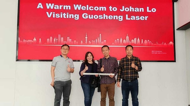 Johan Lo總監(jiān)一行蒞臨西安國盛激光參觀交流